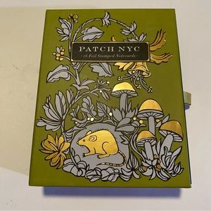 Patch NYC 16 foil stamped blank note cards, 8 different designs packed in a box